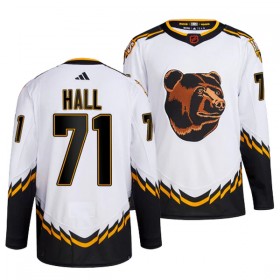 Boston Bruins Trikot Taylor Hall 71 Adidas 2022-23 Weiss Reverse Retro 2.0 Authentic - Herren